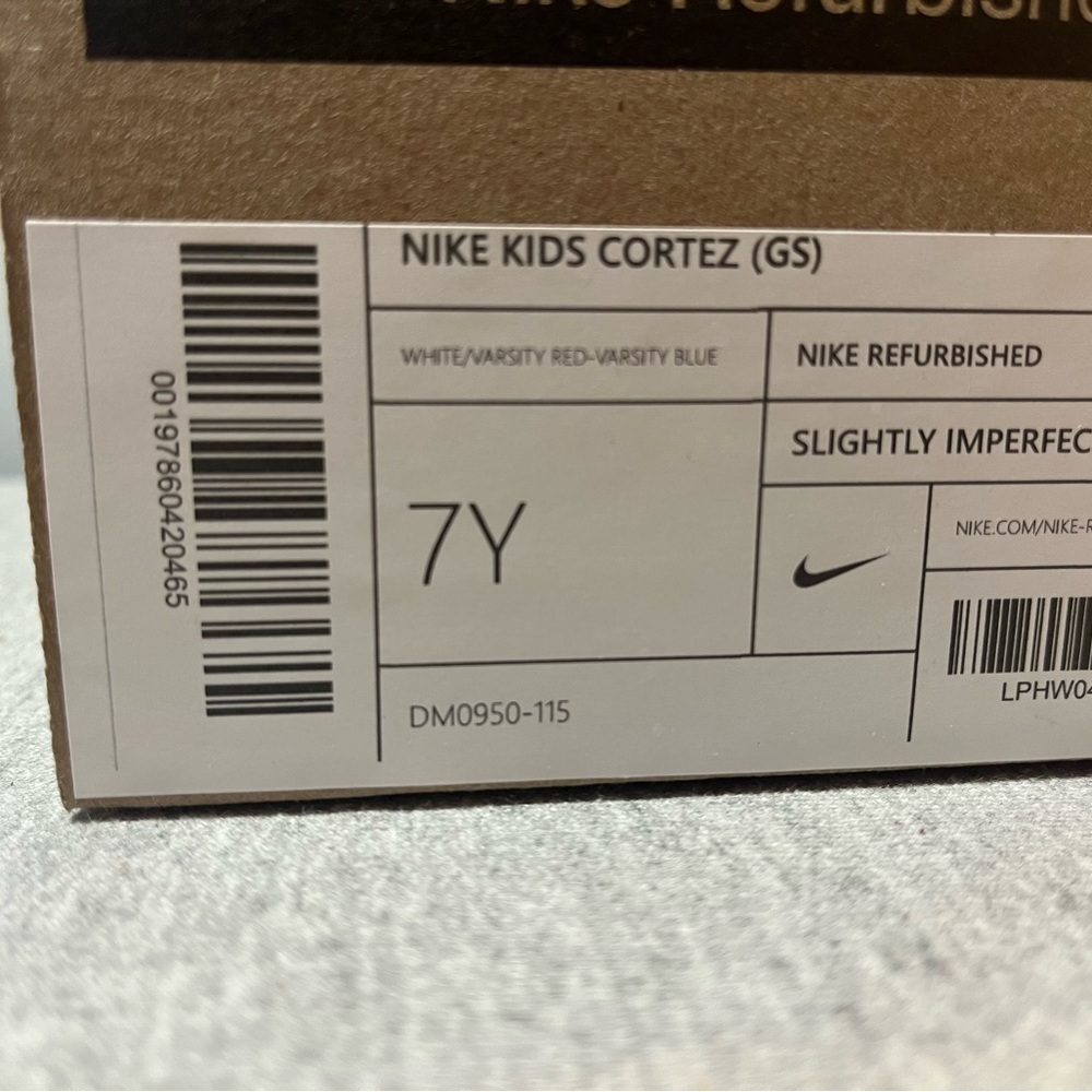 Nike Cortez GS White Red Blue Sneaker Size 7Y/Women 8.5 DM0950-115 - Picture 11 of 11